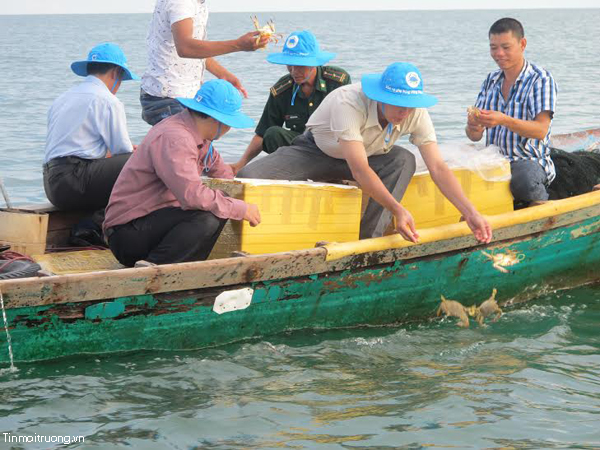 Ngày[-]hội[-]Ghẹ[-]xanh[-]Kiên[-]Giang:[-]Khoảng[-]350[-]kg[-]ghẹ[-]được[-]thả[-]về[-]biển